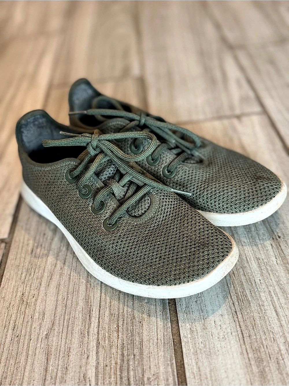 Allbirds Wool Runners Women's Green Sneakers